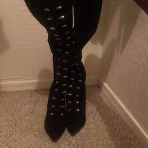 Stiletto Heeled thigh high boots